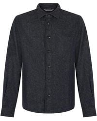 Fedeli - Chemise En Jean À Manches Longues - Lyst
