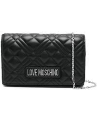 Love Moschino - Quilted Faux-Leather Cross Body Bag - Lyst