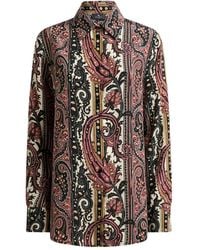 Etro - Camicia Con Stampa Paisley - Lyst