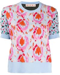 Marni Top a fiori - Blu