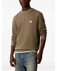 Calvin Klein - Pullover Mit Logo-Patch - Lyst
