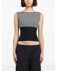 GIMAGUAS - Otto Striped Ribbed-Knit Top - Lyst