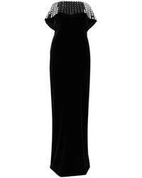 Nissa - Mirror-Embellished Velvet Gown - Lyst