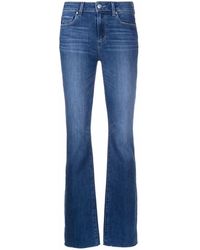 PAIGE - Bootcut Cotton-blend Jeans - Lyst
