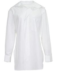 Y's Yohji Yamamoto - Asymmetric Chest-Pocket Shirt - Lyst