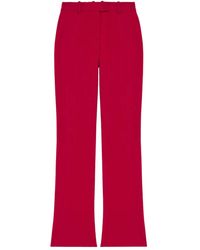 McQueen - Grain-de-poudre Trousers - Lyst