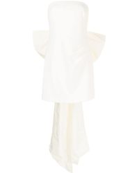 Rebecca Vallance - Mini-jurk Met Strikdetail - Lyst