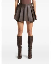 Manière De Voir - Juliette Leather Pleated Skort - Lyst