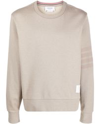 Thom Browne - 4-bar Stripes Cotton Sweatshirt - Lyst