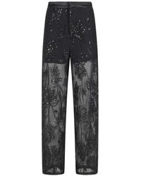 Isabelle Blanche - Sequin Floral Trousers - Lyst