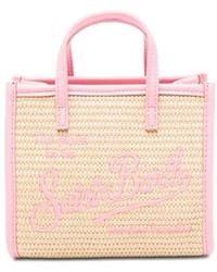 MC2 Saint Barth - Mini Vivian Woven Logo-Embroidered Tote Bag - Lyst