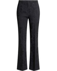 Etro - Jacquard Flared Trousers - Lyst