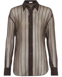 Brunello Cucinelli - スパンコール シャツ - Lyst