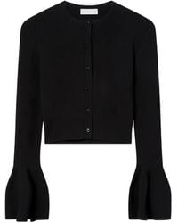 Stella McCartney - Compact Knit Bell-Sleeve Cardigan - Lyst