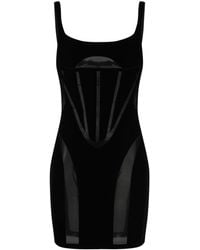 Wolford - X robe courte à empiècements transparents - Lyst
