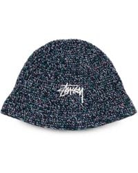 Stussy - Hemp Stock Logo-Embroidered Bucket Hat - Lyst