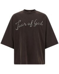 Fear Of God - 43 Logo-Print Cotton T-Shirt - Lyst