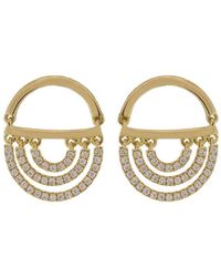 CADAR - 18kt Yellow Gold Water Twin Diamond Earrings - Lyst
