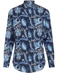 Etro - Paisley-Print Long-Sleeve Shirt - Lyst