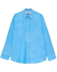 MSGM - Camisa De Manga Larga - Lyst
