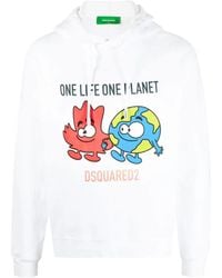 DSquared² - One Life One Planet Hoodie - Lyst