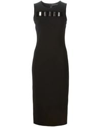 David Koma - Cut-Out Detail Fitted Dress - Lyst