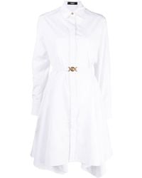 Versace - Medusa Cotton Shirt Dress - Lyst