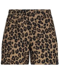 Aspesi - Badeshorts Mit Leoparden-Print - Lyst