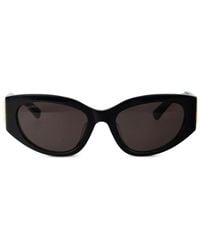 Balenciaga - Bossy Sonnenbrille Mit Rundem Gestell - Lyst
