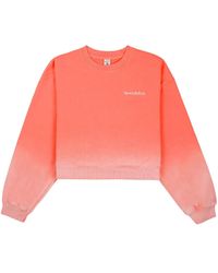 Sporty & Rich - Dip Dye Logo-Embroidered Sweatshirt - Lyst