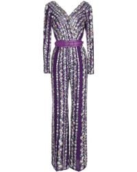 Saiid Kobeisy - Sequinned Crepe Wide-Leg Jumpsuit - Lyst