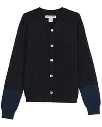 Comme des Garçons - Two-Tone Wool Cardigan - Lyst