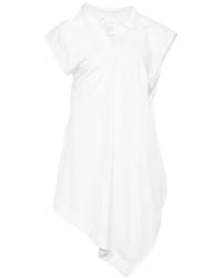 Sacai - Polo Con Cuello Asimétrico - Lyst