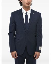 Corneliani - Single-Breasted Flap-Pocket Suit - Lyst
