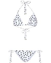 Dolce & Gabbana - Polka Dot-print Triangle-cup Bikini Set - Lyst