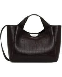 DKNY - Crocodile-Effect Tote Bag - Lyst