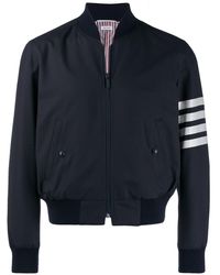 Thom Browne - 4-bar Plain Weave Suiting Bomber Jacket - Lyst