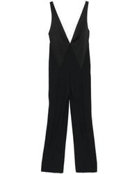 Tom Ford - Contrast V-Neck Jumpsuit - Lyst