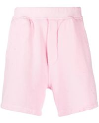 DSquared² - Pantalones Cortos De Chándal Con Efecto Envejecido - Lyst