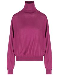 Saint Laurent - Pullover mit Rollkragen - Lyst