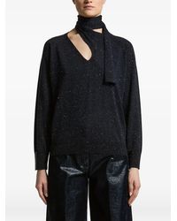 Peserico - Flecked V-Neck Sweater - Lyst