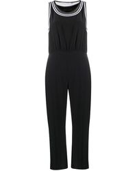 Calvin Klein Jumpsuit mit weitem Bein - Schwarz