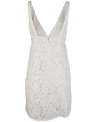 Michael Kors Corded Floral Lace Mini Slip Dress in White | Lyst Michael Kors Corded Floral Lace Mini Slip Dress in White | Lyst