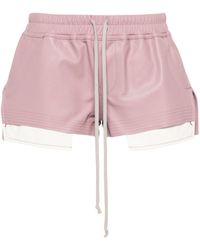 Rick Owens - Fog Boxers Leather Shorts - Lyst