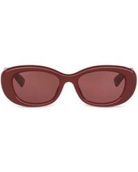 Gucci - Gg-Logo Oval-Frame Sunglasses - Lyst