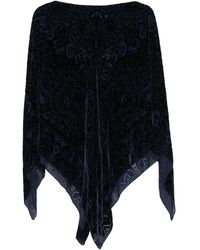 Etro - Paisley Print Poncho - Lyst