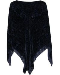 Etro - Poncho Con Stampa Paisley - Lyst