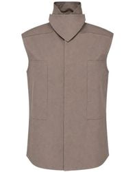 Rick Owens - High-Neck Sleeveless Vest - Lyst