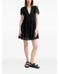 BOSS - Abito Corto Con Ricamo - Lyst