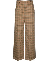 KENZO - Weite Hose Mit Karomuster - Lyst